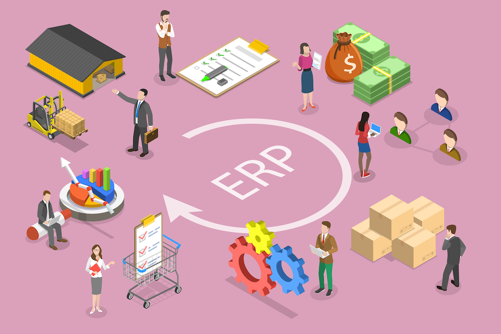 Manufacturing ERP illustration