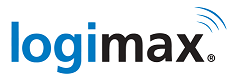 logimax logo in blue and black