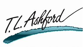 TL Ashford company name with a teal swoosh