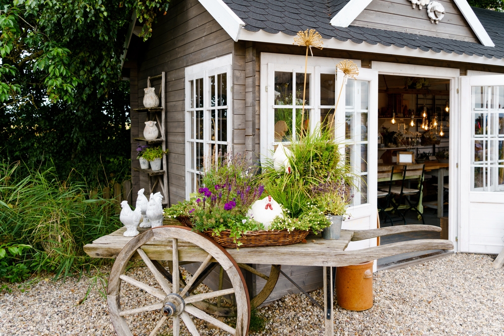 outdoor entertaining, make-to-order, she shed,
