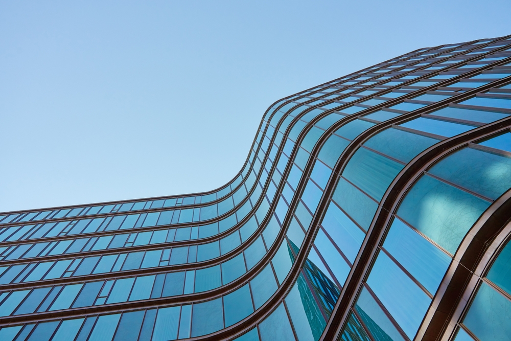 erp system, curved glass, glass home design, corporate facade, fenestration