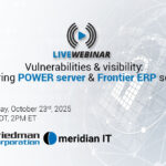 live webinar, Frontier ERP, IBM i, IBM i Power, Meridian IT