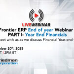 year-end close, year-end financials, Frontier ERP, live webinar