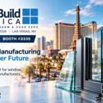 GlassBuild America 2026 in Las Vegas featuring window, door, and architectural glass products with ERP solutions for manufacturers at West Hall Booth 3335.